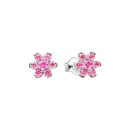 925 Sterling Silver Floral Necklaces Stud Earrings Charms Four‑Leaf Clover Sugar Skull Tiger Ghost Beads Fit Bracelet Jewelry