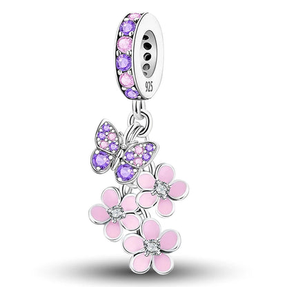 925 Sterling Silver Kapibala Owl Panda Elephant Butterfly Charms Beads Fit Original Bracelet Bangle High Quality DIY Jewelry