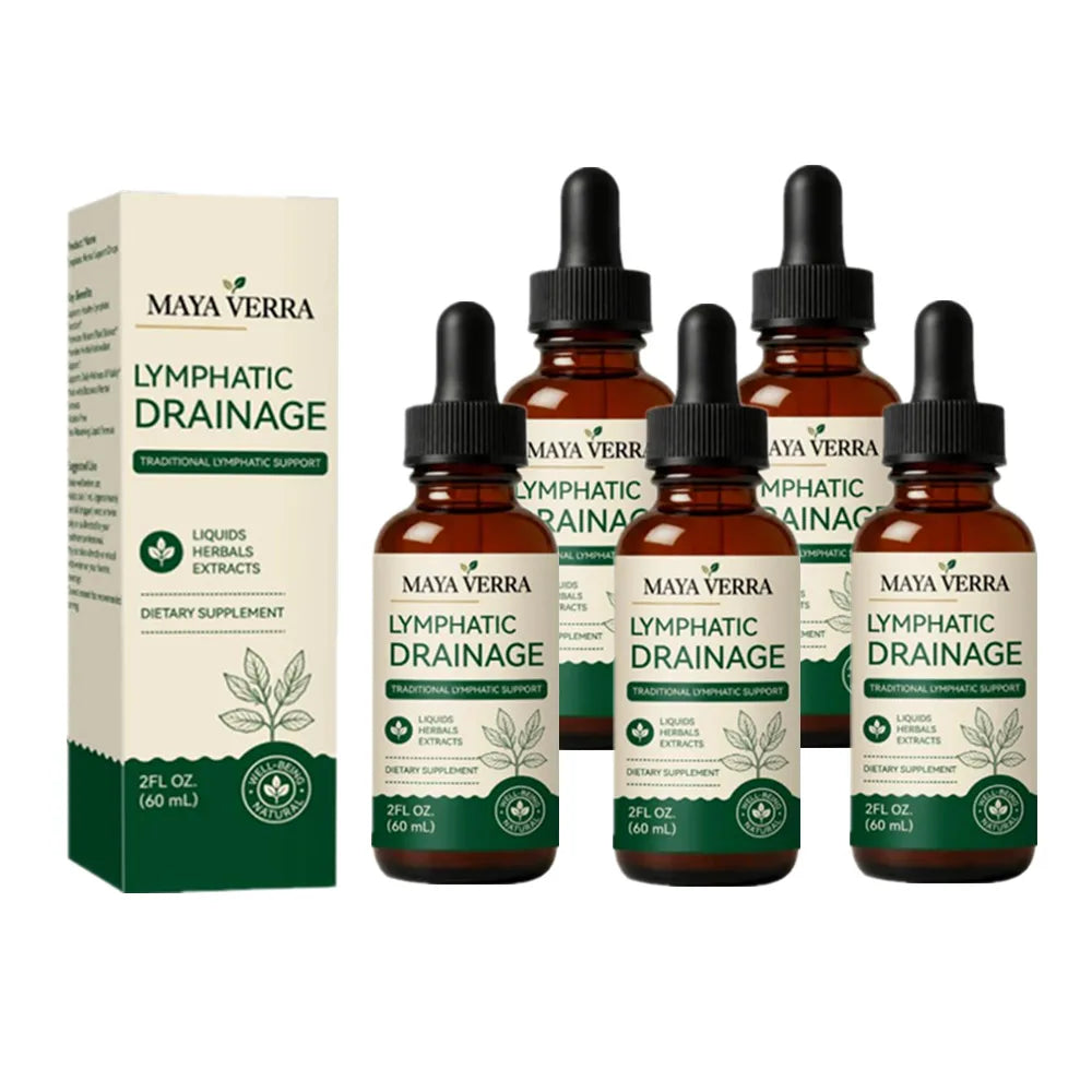 Maya Verra Plant-Based  Lymphatic Drainage Liquid Drops 59ml - Traditional Herbal Supplement for Fluid Balance & Natural Detox