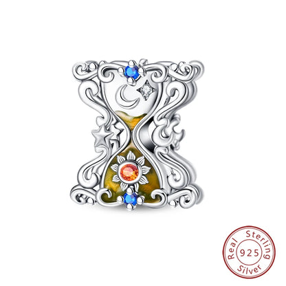NEW 925 Sterling Silver Fashion Tarot Pendants Mysterious Spirit Snake Skull Rose Charms Beads Fit Qikaola Bracelets DIY Jewelry