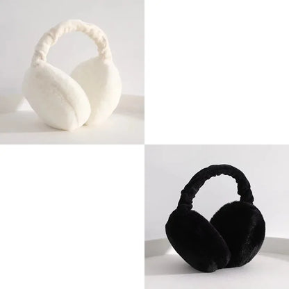 1/2/4pcs Solid Soft Plush Ear Keep Warmer Winter Earmuffs For Women Men Fashion Outdoor Earflap Protection Ear-Muffs Ear Cover