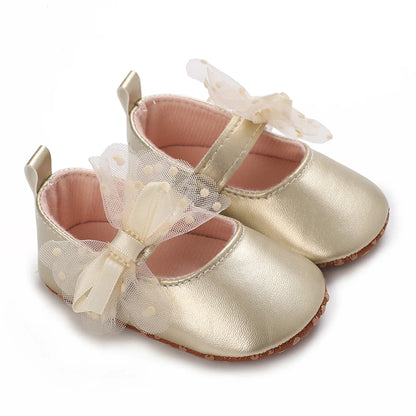 Infant Pre-Walker Shoes 0-1Year Baby Girls Princess Sandals Bowknot Soft Sole Elegant Formal Walking Shoes