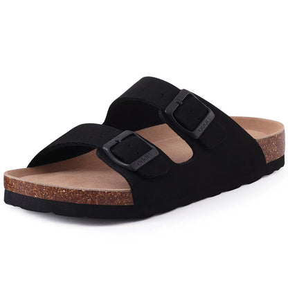 Asgard Fashion Women Clogs Slippers With Arch Support Summer Beach Shoes Classic Cork Footbed Slides Brand Double Buckle Sandals