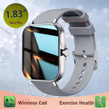 1.83'' Sports Smart Watch Fitness Clock Health Monitor Waterproof Smartwatch Wireless Call Watches Men Women Android Ios Ht30