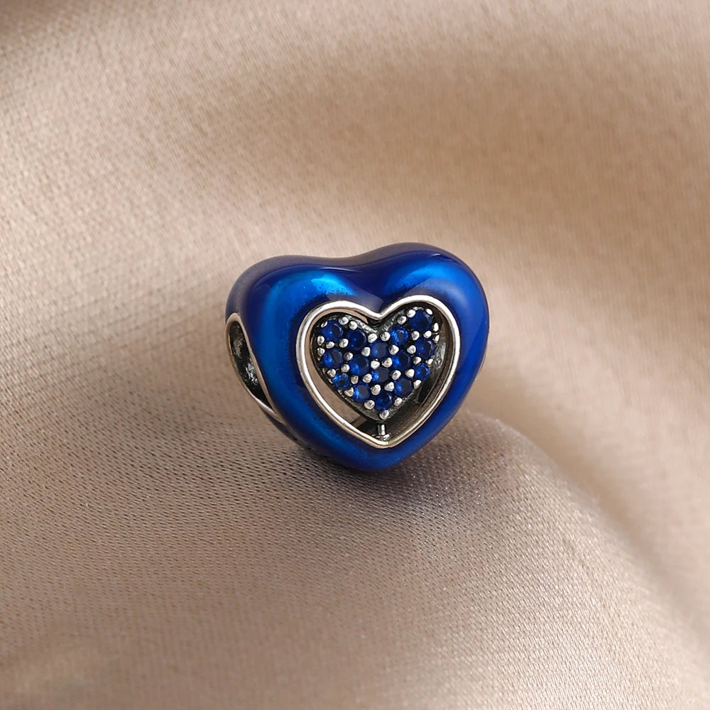 2025 New Hot Selling Colorful Love Puzzle Charm Bead Jewelry 925 Silver Original Women's Bracelet DIY Jewelry Gift