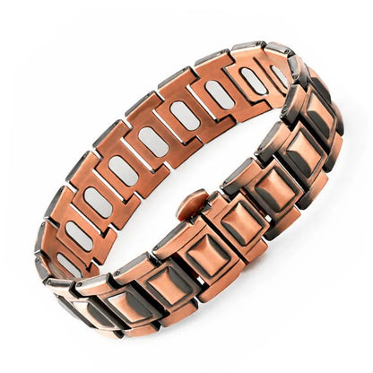 Men's Purple Copper Magnetic Therapy Bracelet for Exercise, Running, Joint Pain Relief, Jewelry