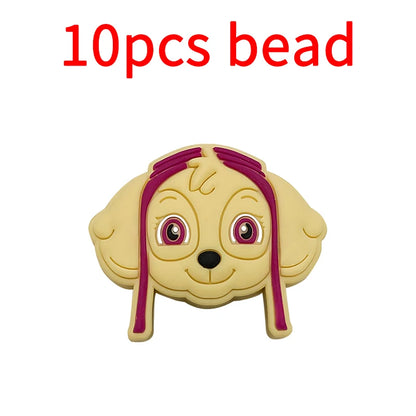 10pcs Silicone Cartoon Bead Baby Pacifier Bead Pacifier Chain Accessories Ornaments