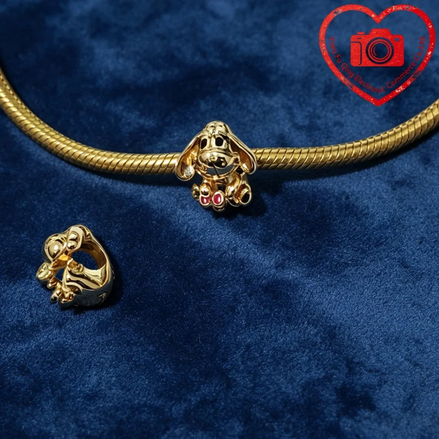 New Original Charms DIY Women Jewelry Gifts Fox Rabbit Chicken Pig Pet Dog Elephant Beads Fit 925 Silver Bracelets Accessories
