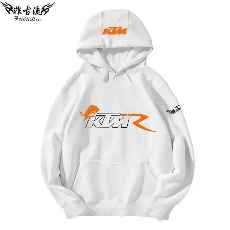 KTM Tout-terrain Pour Motos Lourdes Veste Pour Passionnés De Moto Sweat À Capuche Pour Hommes