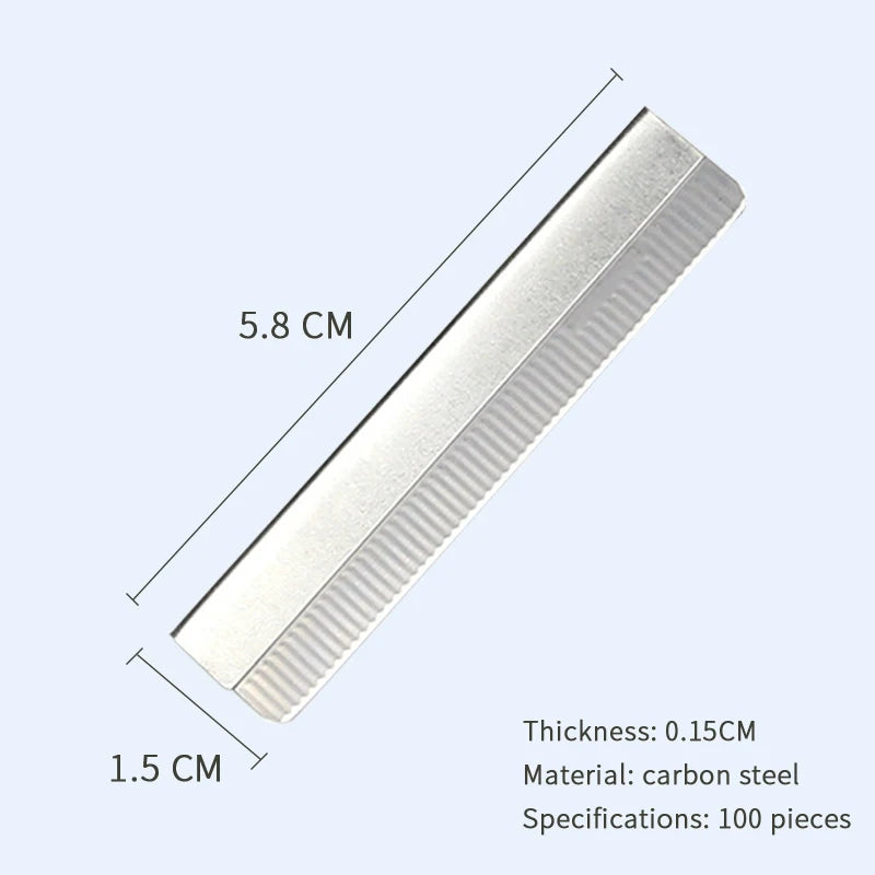 100 Pcs Eyebrow Trimmer Razor Blade Carbon Steel Microblading Eyebrow Knife For Permanent Makeup Brow Tattoo Beauty Tool