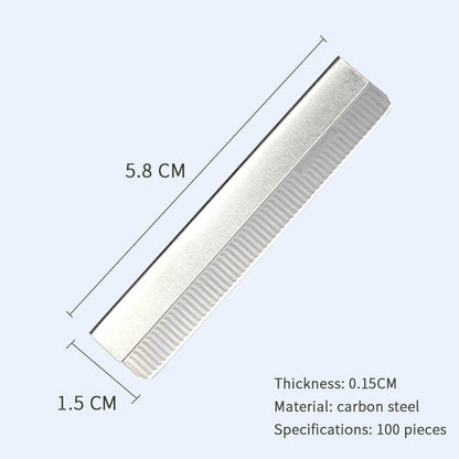 100 Pcs Eyebrow Trimmer Razor Blade Carbon Steel Microblading Eyebrow Knife For Permanent Makeup Brow Tattoo Beauty Tool
