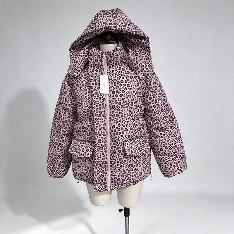 Urban Solid Women Stripe Padded Coat Pant Set Casual Full Sleeve Hooded Zipper Jacket Elastic Waist Pants 2026 Winter Lady Suits