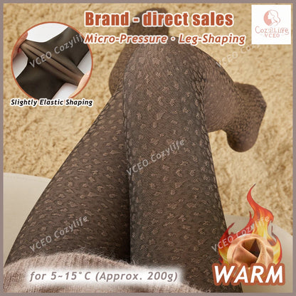 2025 winter fashion warm tights women seamless pantyhose leggings outfit fleece tights booty fleece for winter