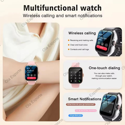 1.83'' Sports Smart Watch Fitness Clock Health Monitor Waterproof Smartwatch Wireless Call Watches Men Women Android Ios Ht30