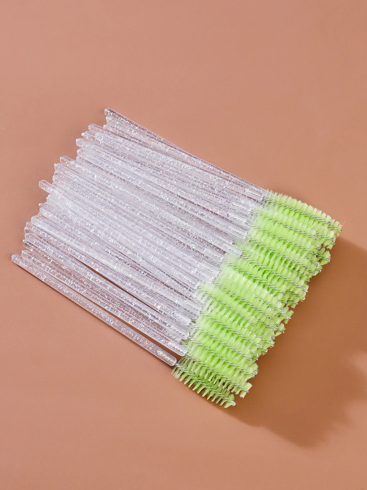 50pcs Disposable Eyelash Brushes Extension Crystal Eyebrow Brush Mascara Wand Eye Lashes Cosmetic Tool Set Makeup Beauty