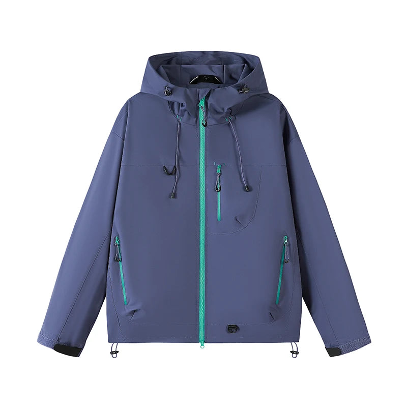 Unisex Hiking Jacket Waterproof Autumn Windbreaker Ourdoor Hooded Coats Women New Jacket Men Fishing Camping Climbing Coats