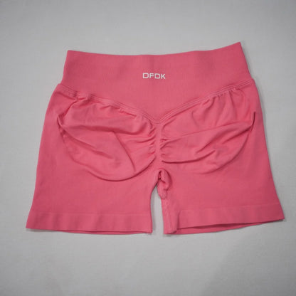 DFDK 2026 New Women Scrunch Butt Yoga Shorts High Waist Hip Lifting Push Up Squat Proof Sports Shorts Gym Workout Running Fitnes