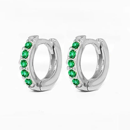 2Pcs Rainbow Little Huggies Stainless Steel Hoop Earrings Girl Tiny Rings Cartilage Small Helix Piercing Tragus Circle Men Hoops