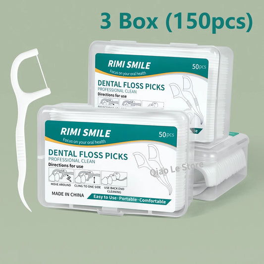 1/2/3/5/10 Box Portable Disposable Dental Floss Plastic Toothpick High-tension Dental Floss Stick Dental Floss Box ﻿Oral Care