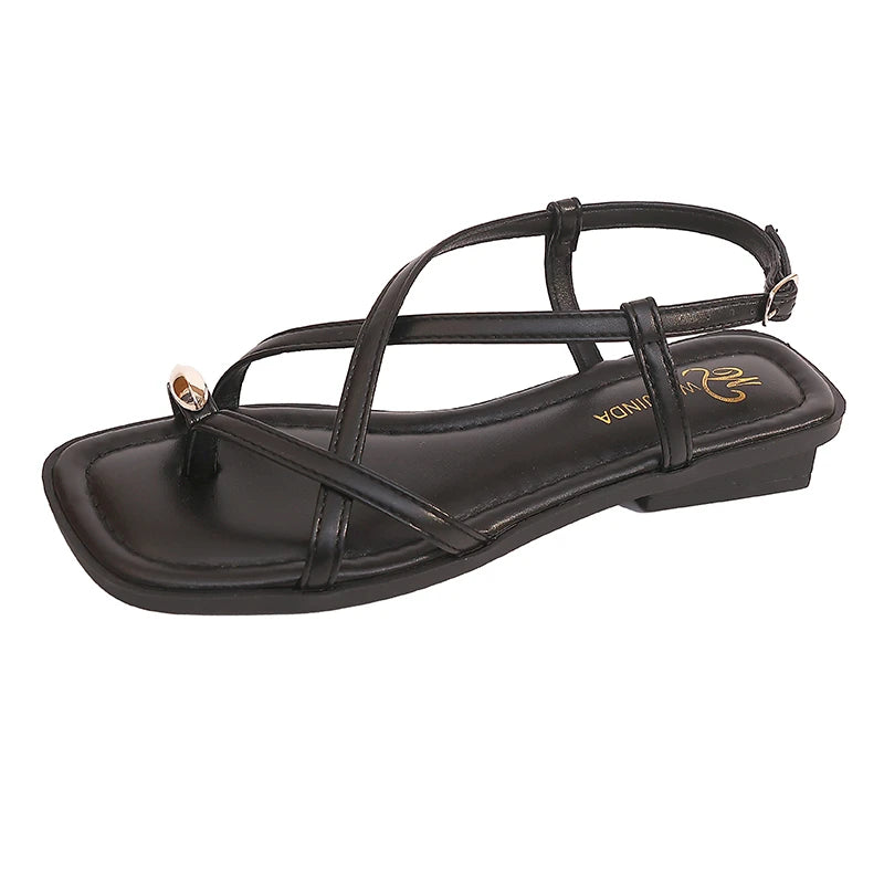 High Heel Sandals for Women New Summer 2026 Girls Low Heel Comfortable Sports and Casual Solid Sandals for Women Sandalias