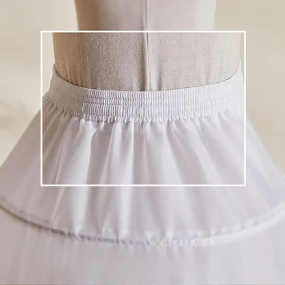 Plus Size High Quality 3-Hoop Bridal Petticoat White Wedding Slip Underskirt for Wedding Accessories Support Crinoline