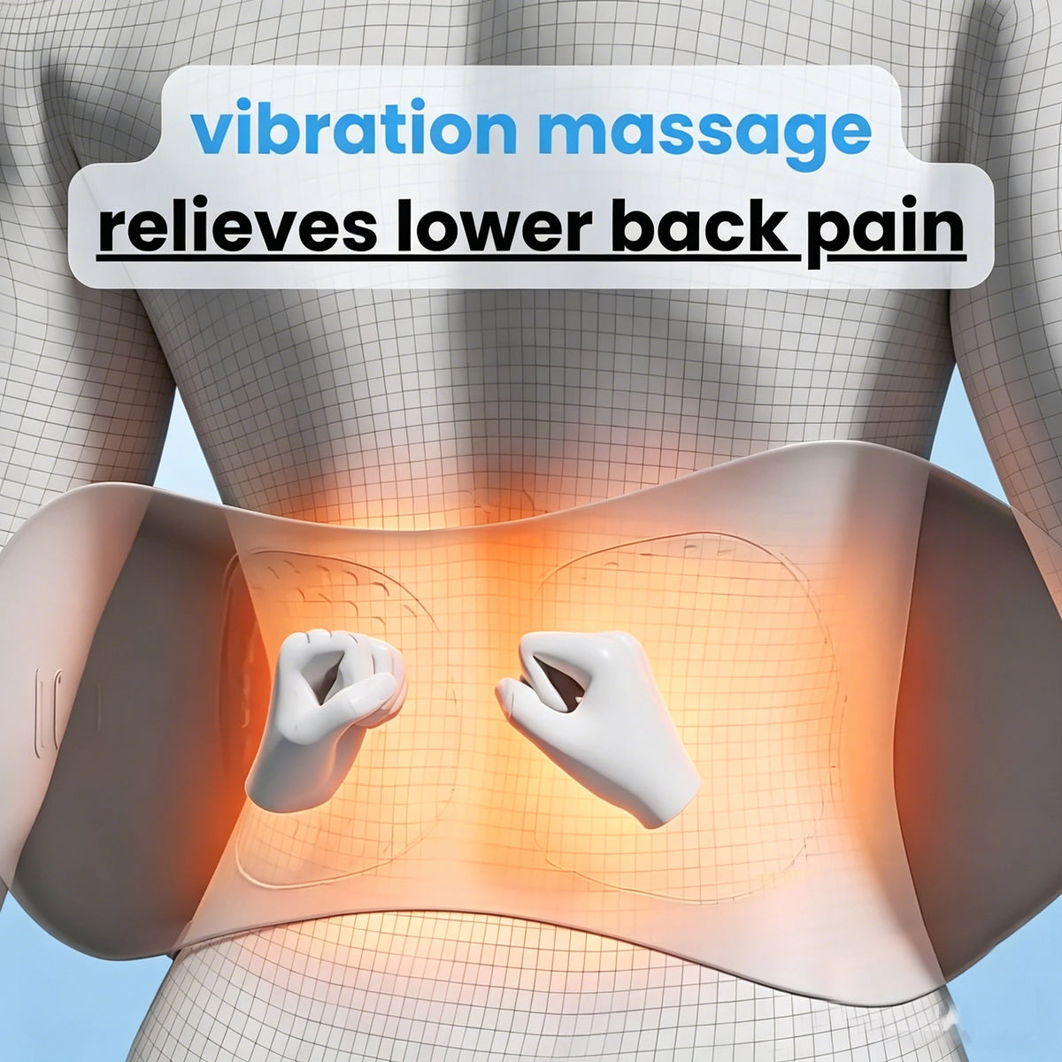 Multi-functional 3-in-1 Back Massager with Relief Bed Sleeping Shiatsu Deep Tissue Portable Shoulder Lower Back Pain Relief