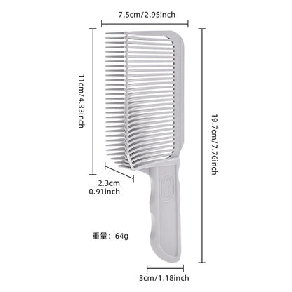 Hair Cutting Combs Professional Barber Clipper Blending Flat Top Hair Cutting Comb for Men Fading Comb Salon Styling Tool