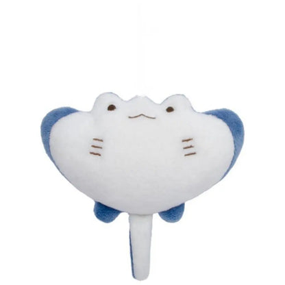 Fashion Accessory White Little Seal Blue Devil RayKeychain Marine Life Car Key Accessories Animal Doll Seal Toy Pendant