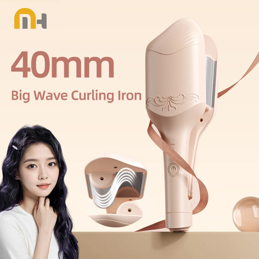 Electric Hair Curler 40mm Large Wave Styling Ceramic Hair Long Lasting Curling Iron Styling Tool Curling Wand Hair Waver