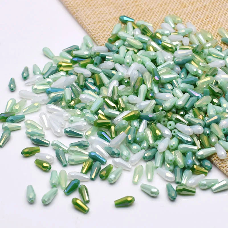 Multiple Styles Shapes Heterogeneous Multi-color Faceted Crystal Glass Beads for Jewelry Making DIY Necklace