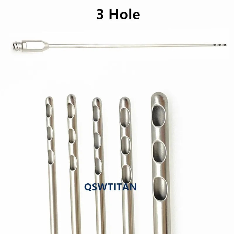 Three Hole fat harvesting cannula for stem cells,liposuction cannula fat transfer needle aspirator for beauty use