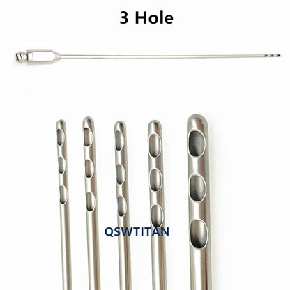 Three Hole fat harvesting cannula for stem cells,liposuction cannula fat transfer needle aspirator for beauty use
