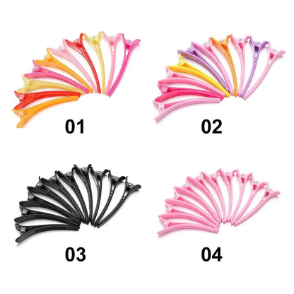 10Pcs 10Pcs Hairdressing Hairpins Salon Styling Hair Clips Basic Hair Clips Section Clamps Washing Shower Barrette