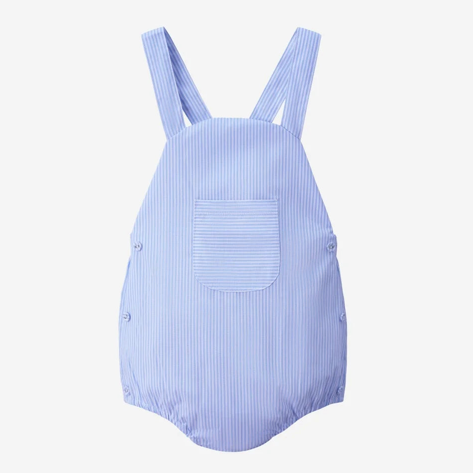 Clearance sale AS SS26 pinstripe blue & pink smocking collection shabbos brother sister family matching 100% cotton clothing