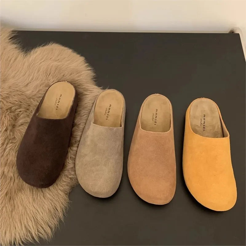 Women's Round-Toe Flat Mules