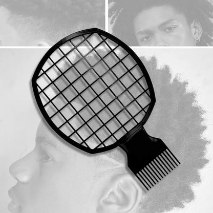 2pcs Afro Twist Hair Comb Sponge for Men and Women's Curly Hair Sponge Brush for Hairdressers and Personal Curly Hair Styling