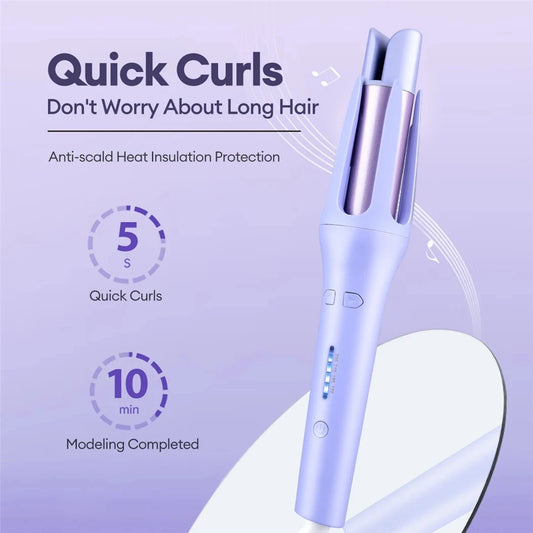 Tinsol 32mm Automatic Curling Iron Automatic Rotating Ceramic Curler Professional Curling Iron Curling Iron Curler
