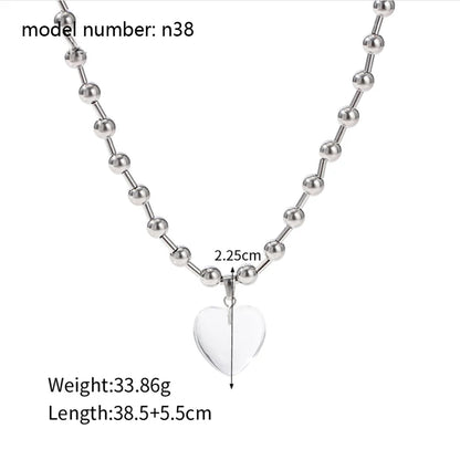 2026 Vintage Necklace On Neck Chain Women's Jewelry Accessories For Girls Clothing Aesthetic Gifts Fashion Pendant
