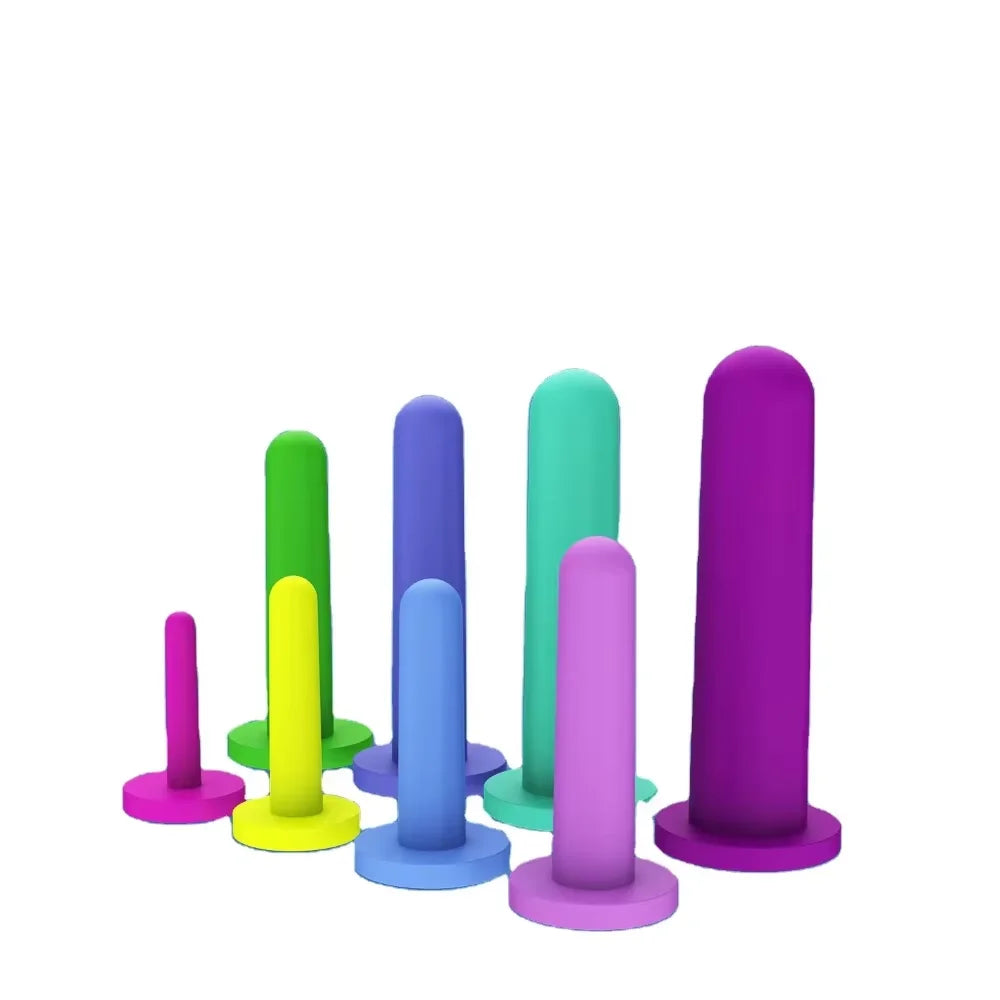 Professional Pelvic Floor Muscle Exerciser Silicone Dilators for Women Or Men Medical Device Pelvic Pain Relief in 8 Sizes