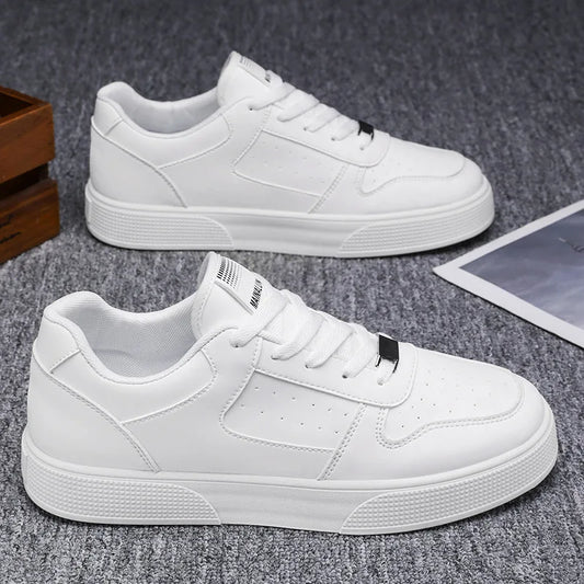 Men's Casual Shoes 2026 Comfortable Breathable White Platform Shoes Men Plus Size Casual Sneakers Outdoor Flats Shoes 39-48
