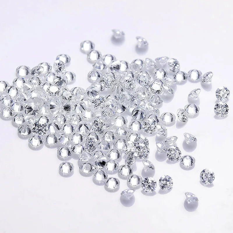 Loose Moissanites Stones Lab Grown Diamond Wholesale 0.8mm-3.0mm Moissanita Gems for Moissanite Jewelry