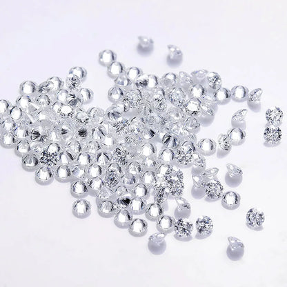 Loose Moissanites Stones Lab Grown Diamond Wholesale 0.8mm-3.0mm Moissanita Gems for Moissanite Jewelry