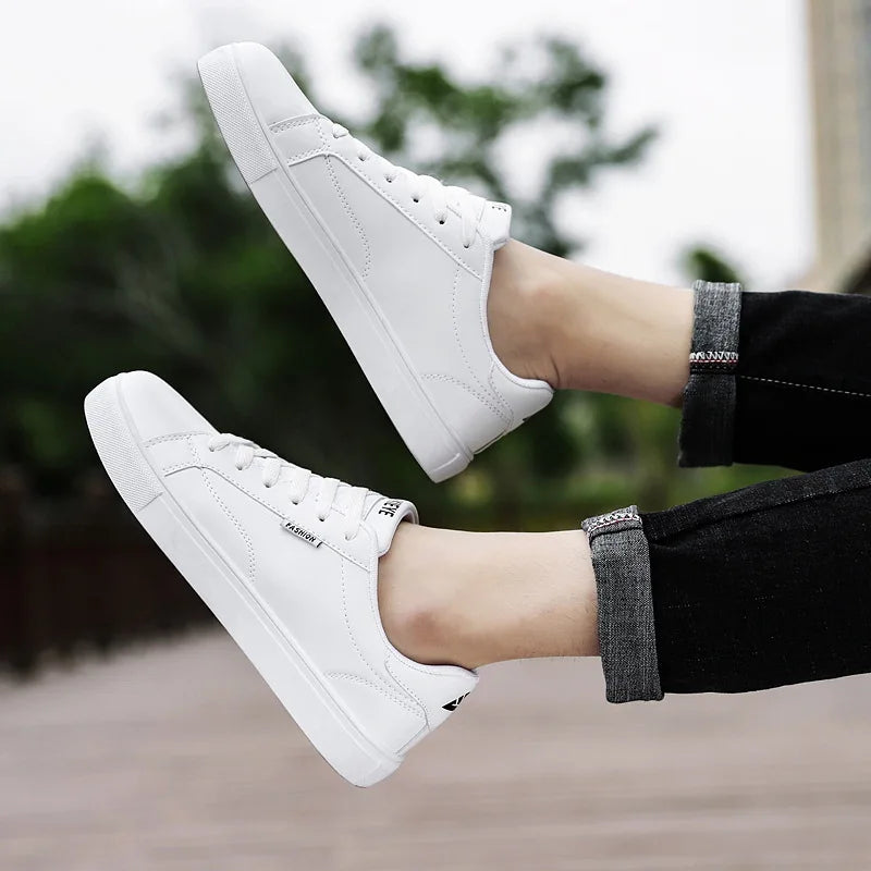Men's Trend Casual Shoes Flats Shoes White Sneakers Breathable Leisure Male Sneakers Non-slip Footwear Men Vulcanized Shoes