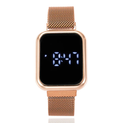 Simple Square Men's and Women's Digital Watch Fashion Touch Screen LED Watches for Woman Casual Electronic Watch Reloj Mujer