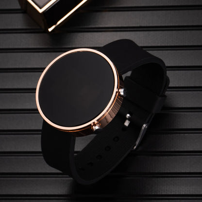Fashion Women Digital Wrist Watches Simple Round Dial LED Watch for Woman Casual Sport Ladies Electronic Clock Reloj Digital
