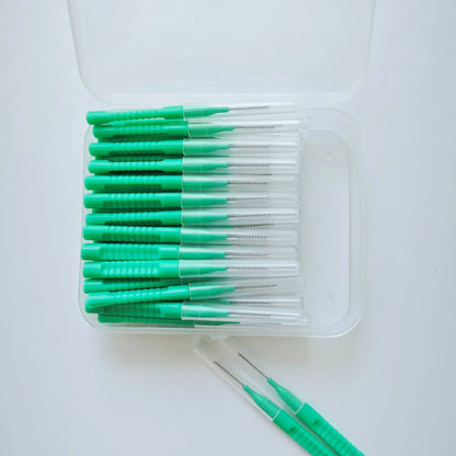 50Pcs 0.6-1.2mm Interdental Brushes Health Care Tooth Push-Pull Escova Removes Food And Plaque Better Teeth Oral Hygiene Tool