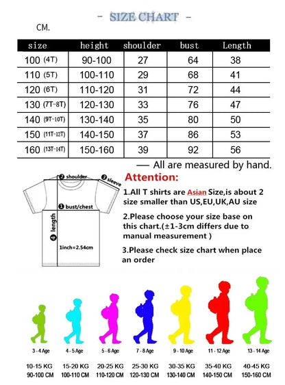1-10 Years Birthday Spiderweb Gift Hero Print Cotton Short-Sleeve T-Shirt, Suitable for Boys and Girls Daily Wear