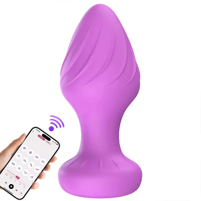 APP Bluetooth Control Anal Plug Vibrator Gay Anal Toy Butt Plug Stimulator Masturbation Tool Penetration Anal Vibrator Man Women
