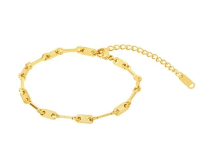 Stainless Steel Round Pendant Chain Bracelet jewelry