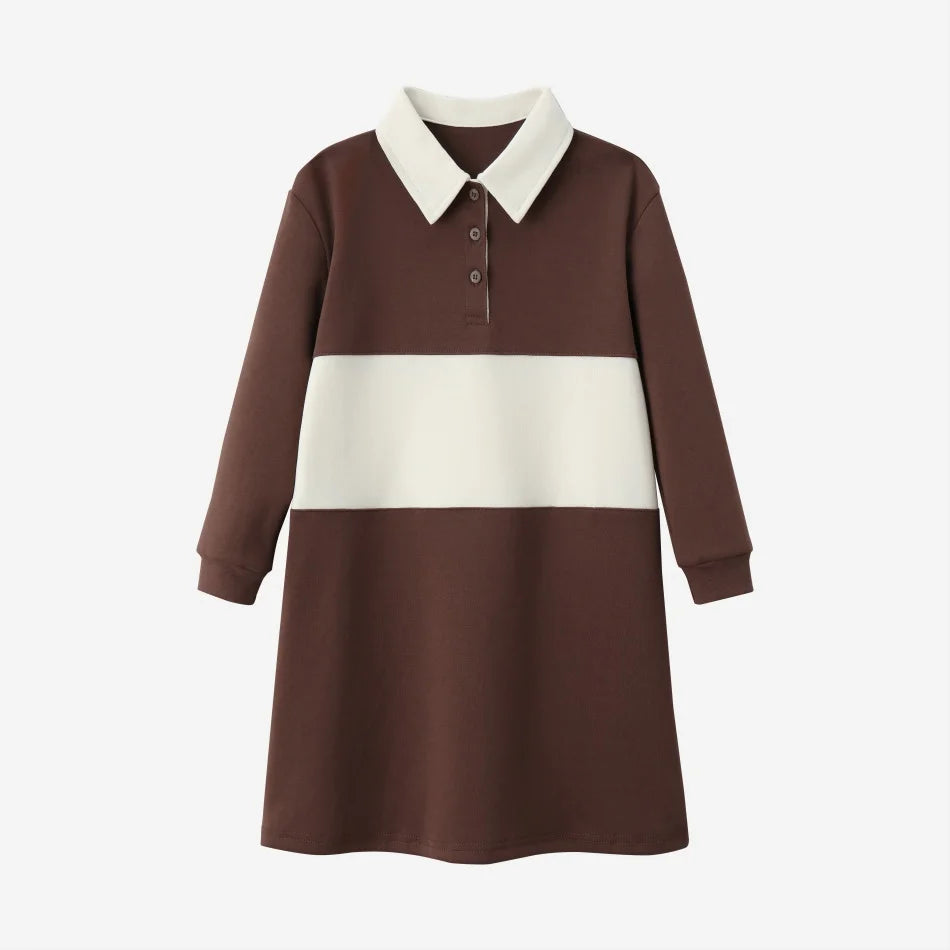 (Ship out in 1 day)AS AW26 Saddle collection Brown Corduroy + Rugby sweatshirt Print corduroy family matching girls boys clothes